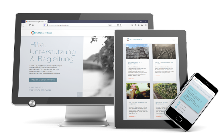 Website für einen Psychotherapeuten